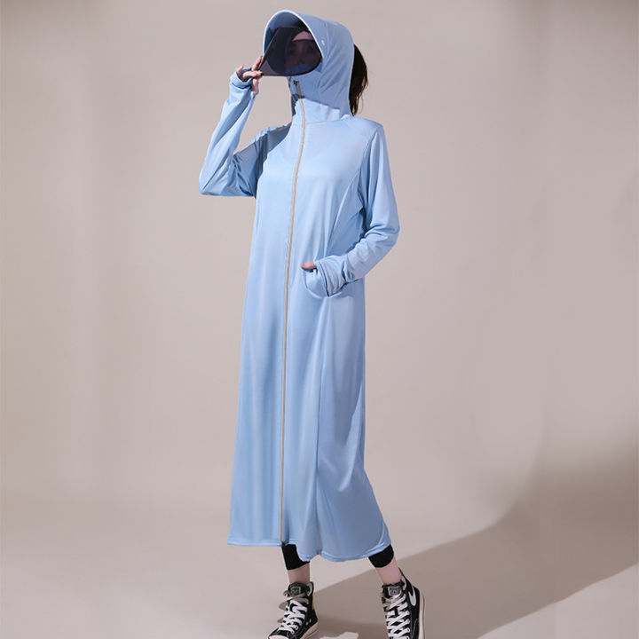 Summer%20sun-protective%20clothingWomen's%20long%20UV-proof%20over-the-knee%20full-body%20sunscreen%20clothingIce%20silk%20breathable%20long-sleeved%20jacket%20-%20Image%205