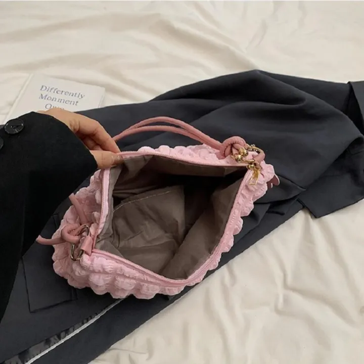 Fold%20Wrinkle%20Bag%20Good%20Quality%20Zipper%20Closure%20Women%20Shoulder%20Bags%20Pleated%20Bubbles%20Handbags%20for%20Women%20-%20Image%204