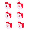 Napkin Holder Buckle Eye-catching Xmas Soft Santa Clause Shape Serviette Ring.