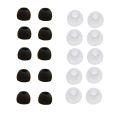 10 Pairs Earbuds Medium Size Silicone Replacement Eartips For Sony Phillips Earphone Headphone Replacement Earpads Ear Cushions.