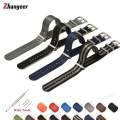 18mm 20mm 22mm 24mm NATO Style Watch Strap Replacement Bracelet Watch Strap Adjustable Durable Nylon Striped Watch Band  with tools. 