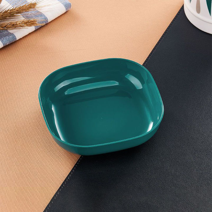 【Hot item】 Spit Bone Dish Spit Bone Dish Home Snack Small Dish Salty Dish Plastic Snack Cake Dish Dining Table Garbage Plate Fruit Tray