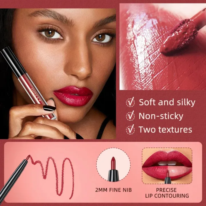 3pcs%20Lip%20Makeup%20Sets%20Lip%20Gloss%20Glaze%20Tint%20Long-lasting%20Matte%20Liquid%20Lipstick%20Waterproof%20Sweatproof%20Lip%20Liner%20Pencil%20Contour%20Kits%20-%20Image%204