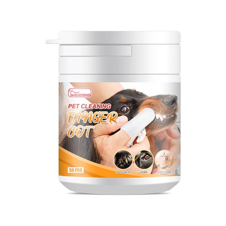 50pcs/pack%20Dental%20Finger%20Glove%20Wipes%20Remove%20Tartar%20Disposable%20Wet%20Towels%20Ear%20Stain%20Remover%20Non-woven%20Grooming%20Tools%20Pet%20Supplies%20-%20Image%205