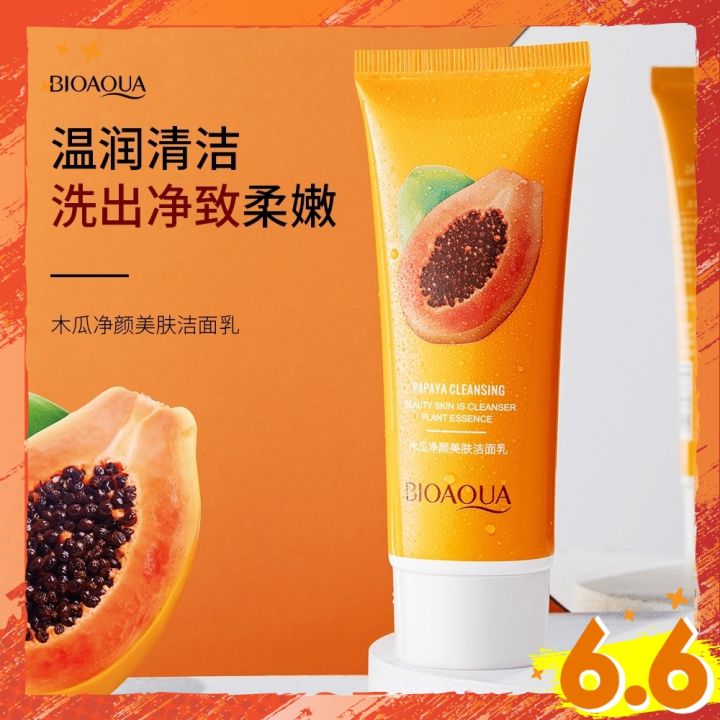 BIOAQUA%20Papaya%20Purifying%20Instant%20Moisturizing%20Cleanser-100ml%20-%20Image%203