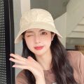 2024 Foldable Wide Brim Ponytail Sun Hat Drawstring Adjustable Cap Summer Quick-dry Visor Fisherman CapFor Women Beach Hat.