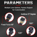 OV5640 Camera Module 68 72 120 160 Degree Auto Focus 5MP AF High-definition 24PIN DVP MIPI Interface 78MM New Version. 