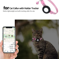TWEXQNY 2X Cat Collar, for Air Tag Cat Collar with Safety Buckle and Bell, Reflective Cat Collar in 3/8Inch Width Pink.