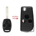 【Beauty Code】KEYYOU Modified Flip Key 2/3 Buttons For Honda Accord Civic Pilot CITY Jazz FR-V CRV 2007 Key Fob Folding Car Remote Key Shell. 