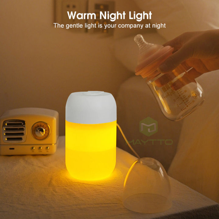 Maytto%20Air%20Humidifier%20Mini%20Night%20Light%20Portable%20Mist%20Sprayer%20USB%20Electric%20Air%20Humidifier%20300ML%20Cool%20Water%20Mist%20Maker%20with%20Warm%20Night%20Light%20With%202%20Working%20Modes%20for%20Home%20Office%20Car%20-%20Image%204