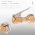 3 Pack Heavy Duty Brass Air Chuck Set, 1/4 Inch Brass Air Chuck for Tire Inflator Gauge Compressor Accessories. 