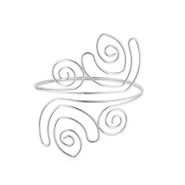 Boho%20Coil%20Upper%20Arm%20Band%20Cuff%20Armlets%20for%20Women%20Girls%20Arm%20Bangle%20Adjustable%20Gold%20and%20Siliver%20Color%20Cuff%20Bangle%20Body%20Bracelets%20-%20Image%205