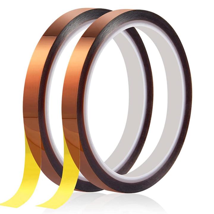 2 Rolls Heat Tape,10mmx33M 108Ft Heat Resistant Tape, for Sublimation