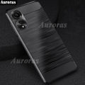 For OPPO A38 4G Phone Case Carbon Fiber Soft TPU Silicone Anti-fingerprint Shockproof Business Protection for OPPO A38 Cover Casing HP. 