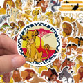 50PCS The Lion King Simba Stickers For Scrapbook Diary Laptop Lage Skateboard Graffiti Decal Fun Classic Toys. 