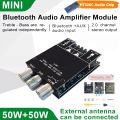 502MT Bluetooth 5.0 Super Base Amplifier Board with Acrylic Box Sell 2.0 Channel 2x50W Power Audio Stereo Amplifier Board AUX Bass Treble AMP similar ZK-502M CA-502MT ZK-502MT by Power Flash.