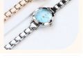 Fashion Small Dial Silver Watch for Women Stainless Steel Ladies Wristwatch Dress Women's Quartz Bracelet Clock.