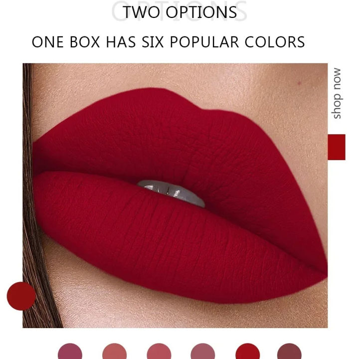 6Pcs/Box%20Lipstick%20Set%20Make%20Up%20for%20Women%20Matte%20Lipsticks%20Waterproof%20Long%20Lasting%20Korean%20Makeup%20Cosmetics%20Gifts%20Wholesale%202024%20New%20-%20Image%205