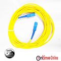 Optical Fiber Cable Single-Mode Optic Jumper PVC Case SC/APC-SC/UPC 15 Feet Length.