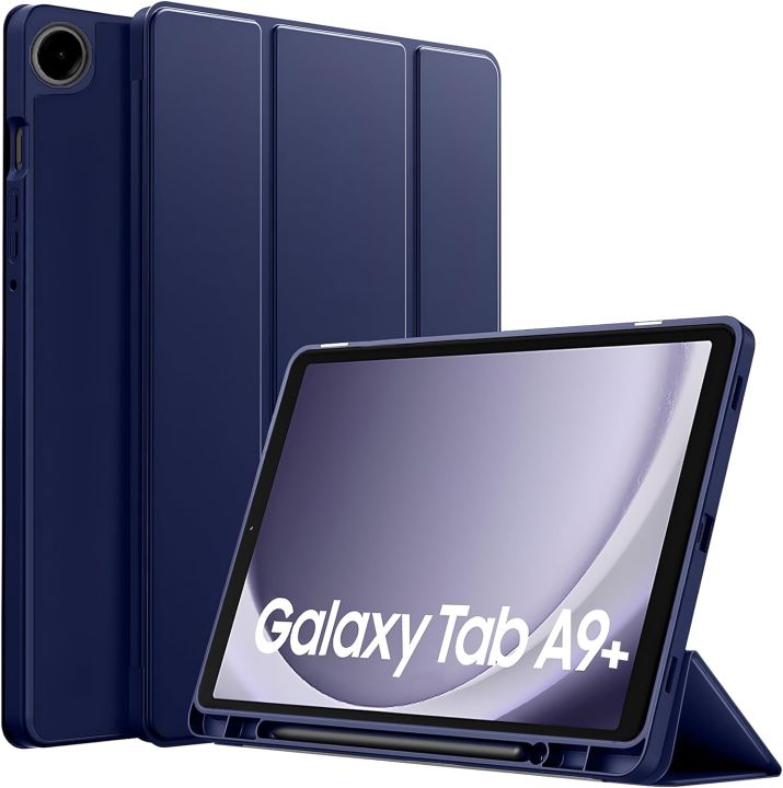 ProElite%20Cover%20for%20Samsung%20Galaxy%20Tab%20A9%20Plus%2011%20inch%20case,%20Soft%20Flexible%20Flip%20Case%20Cover%20with%20S%20Pen%20Holder%20for%20Samsung%20Galaxy%20Tab%20A9+%2011%20inch%20with%20Auto%20Sleep%20Wake%20%5BRecoil%20Series%5D%20-%20Black%20/%20Blue%20-%20Image%202