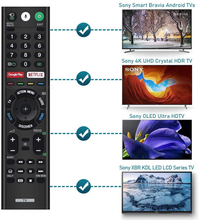 Sony%20Bluetooth%20Voice%20Search%20Mic%20Remote%20and%20Sony%20Smart%20Bravia%20Android%20TVs,%20Sony%204K%20UHD%20Crystal%20HDR%20TV,%20Sony%20OLED%20Ultra%20HDTV,%20XBR%20KDL%20Series%20TV%20-%20Image%202