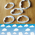 5Pcs Cloud Cake Cookie Biscuit Cutter Fondant Mold Decorating DIY Baking Tool. 