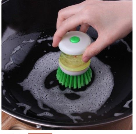 Kitchen Dish Pots & Pan Washing Brush with Dispenser