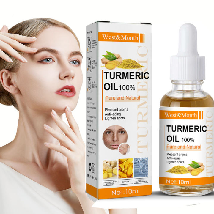 Turmeric Remove Dark Spots Essential Oil Anti wrinkle Serum 100% Pure Therapeutic Grade Face Whitening Moisturizing Skin Care