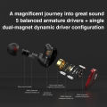 TRN V90S 5BA+1DD Metal Headset Hybrid HIFI Bass Earbuds In Ear Monitor Noise Earphone Noise Cancelling Earbuds Sport Headphone.