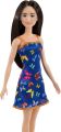Barbie T7439 Brand Entry Doll Asst Barbie Doll (11.5 inches) with Colorful Butterfly Logo Print Red Dress & Strappy Heels, Great Gift for Ages 3 Years Old & Up.