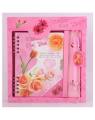 Valentain Lock Diary With Pen Gift Set - Gift Box.