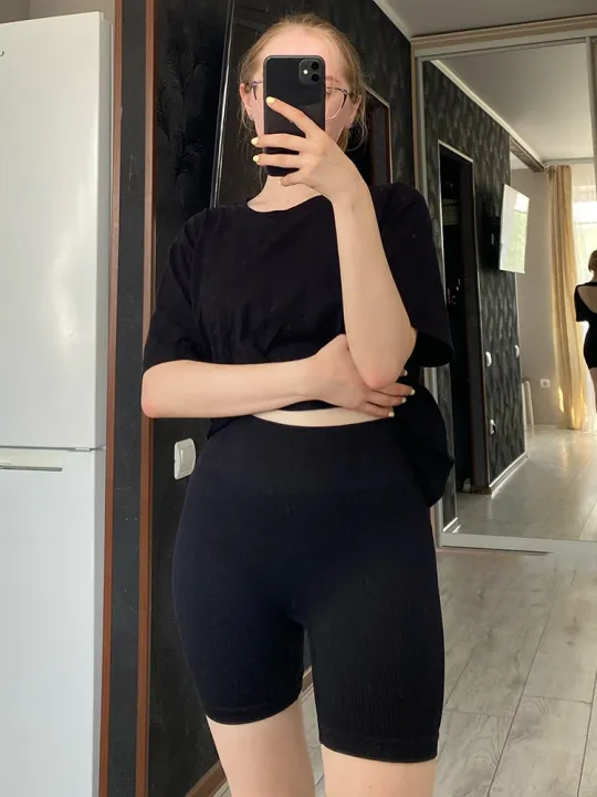ATHVOTAR%20Women%20Sports%20Shorts%20Seamless%20Knit%20Ribbed%20Cycling%20Shorts%20Female%20Pants%20Push%20Up%20Elastic%20Summer%20Fitness%20Gym%20Shorts%20-%20Image%203