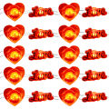 Polocat 20 Led Acrylic Love Heart Wedding String Fairy Light Red Girl String Light Indoor Wedding Party Garland Valentines Day Decor.