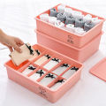 Underwear Storage Box Household Panty Socks Storage Grid Plastic Closet Drawer Underwear Compartmented Storage Boxes. 