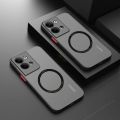 Luxury For Magsafe Magnetic Wireless Charging Matte Case For oppo reno 9 6 7 8 10 pro plus A98 A78 7z 8z 8 lite 8T Clear Cover.