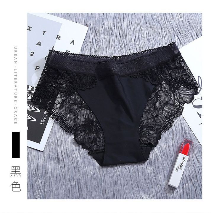 lace%20seamless%20women's%20underwear%20mid-waist%20breathable%20hip-lifting%20hollow%20women's%20briefs%20large%20version%20-%20Image%205