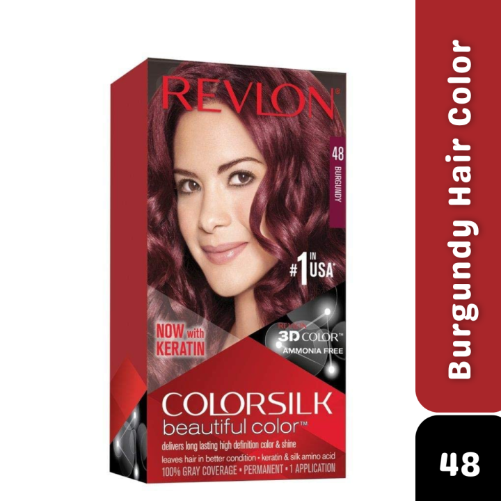 Revlon Color Silk Beautiful Hair Color ( Burgundy 48 ) | Daraz.com.bd