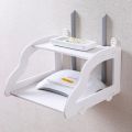 2 layer Wall Mount Wifi Router Storage Rack. 