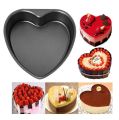 1 pcs (L size) Lave Shape Cake Mould tin for Microwave Oven Bakeware, Black.