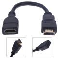 1Pc 15cm/30cm HDMI Male to Female Extension Cable HDMI Protector Extender Cord. 