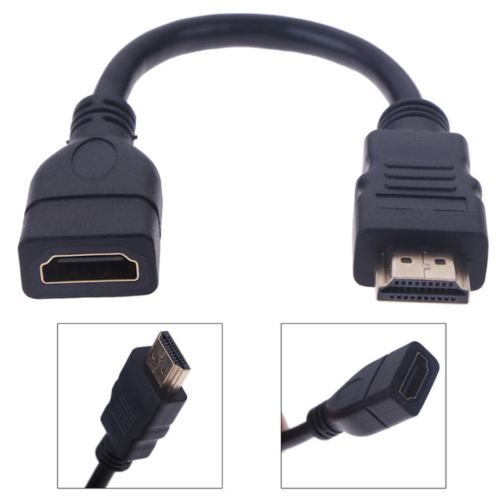 1Pc%2015cm/30cm%20HDMI%20Male%20to%20Female%20Extension%20Cable%20HDMI%20Protector%20Extender%20Cord%20-%20Image%207