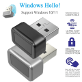 USB Fingerprint Key Reader FIDO U2F Portable Security Key, B. 