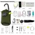 New 29 in 1 Emergency Survival Kit  Outdoor Survival Tool  for Fishing Camping Hiking Survival Gear Emergency Kit. 