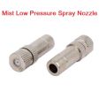 LOW PRESSURE Stainless Steel MICRO FOG Mist Nozzle 6mm Interface Atomizing Misting Nozzle Spray Injector Atomization Head For Cooling System. 