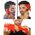 【Daily Necessities For Anyone Store】2/3/4Pcs Men's Beard Combs Hair Trimmers Plastic Men Beard Shaping Styling Comb Beauty Beard Trim Templates Ruler.