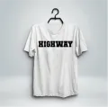 HIGHWAY T-Shirt For Men's//jersey fabric//black,navy blue,white,maroon//men's fashion//s,m,l,xl,xxl sizes//ALL IS WELL Brand. 