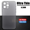 Ultra Thin PP Case For iPhone 15 14 13 12 Mini 11 Pro Max X XR XS Max 7 8 Plus Matte Hard PC Back Translucent Clear Slim Cover Outlier Aeuinv.