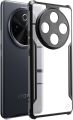 for Vivo T4 5G / iQoo Z10 5G | Ultra Hyrbid | Full Camera Protection | Raised Edge | Crystal Clear Transparent Bumper Case (Black).