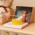 Wire Stroage Baskets,Farmhouse Metal Wire Basket Freezer Office Storage Organizer Bins with Handles for Kitchen Cabinets. 