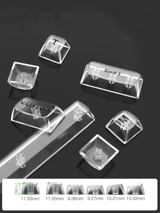 Transparent%20Mechanical%20Keyboard%20with%20RGB%20Backlit%2082%20Keys%20White%20HOT%20Swappable%20Mechancial%20Switch%20Wired%20Keyboard%20for%20Gamer%20-%20Image%202